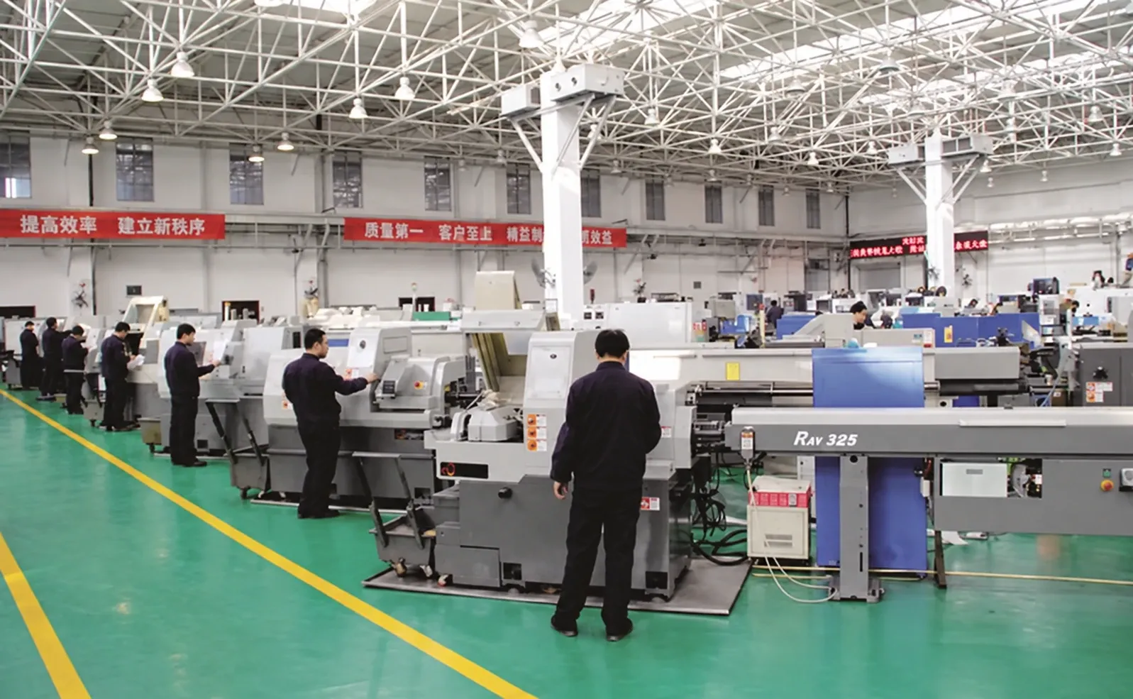 CNC machining workshop producing connector shells and contacts