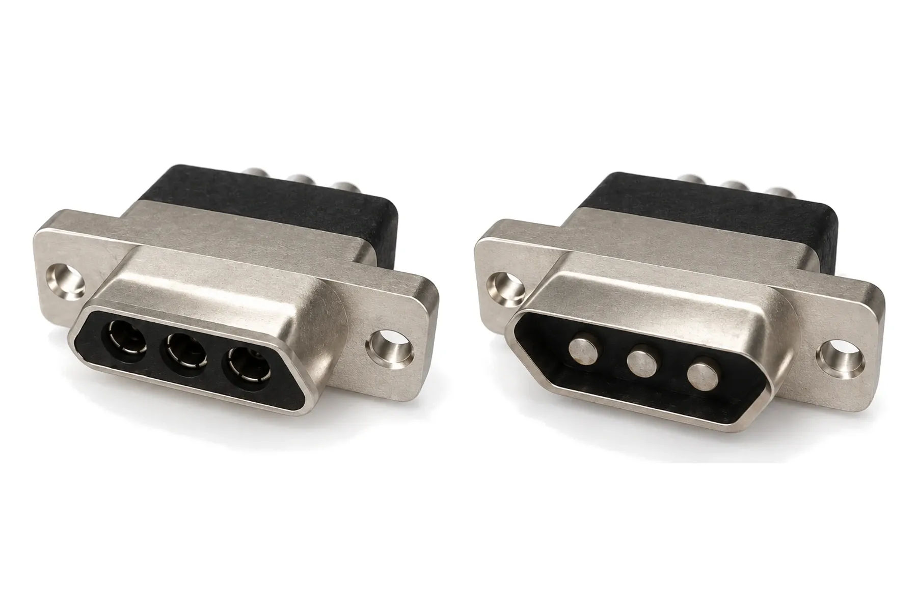 J30J mixed-power micro-D plug and receptacle with three power contacts