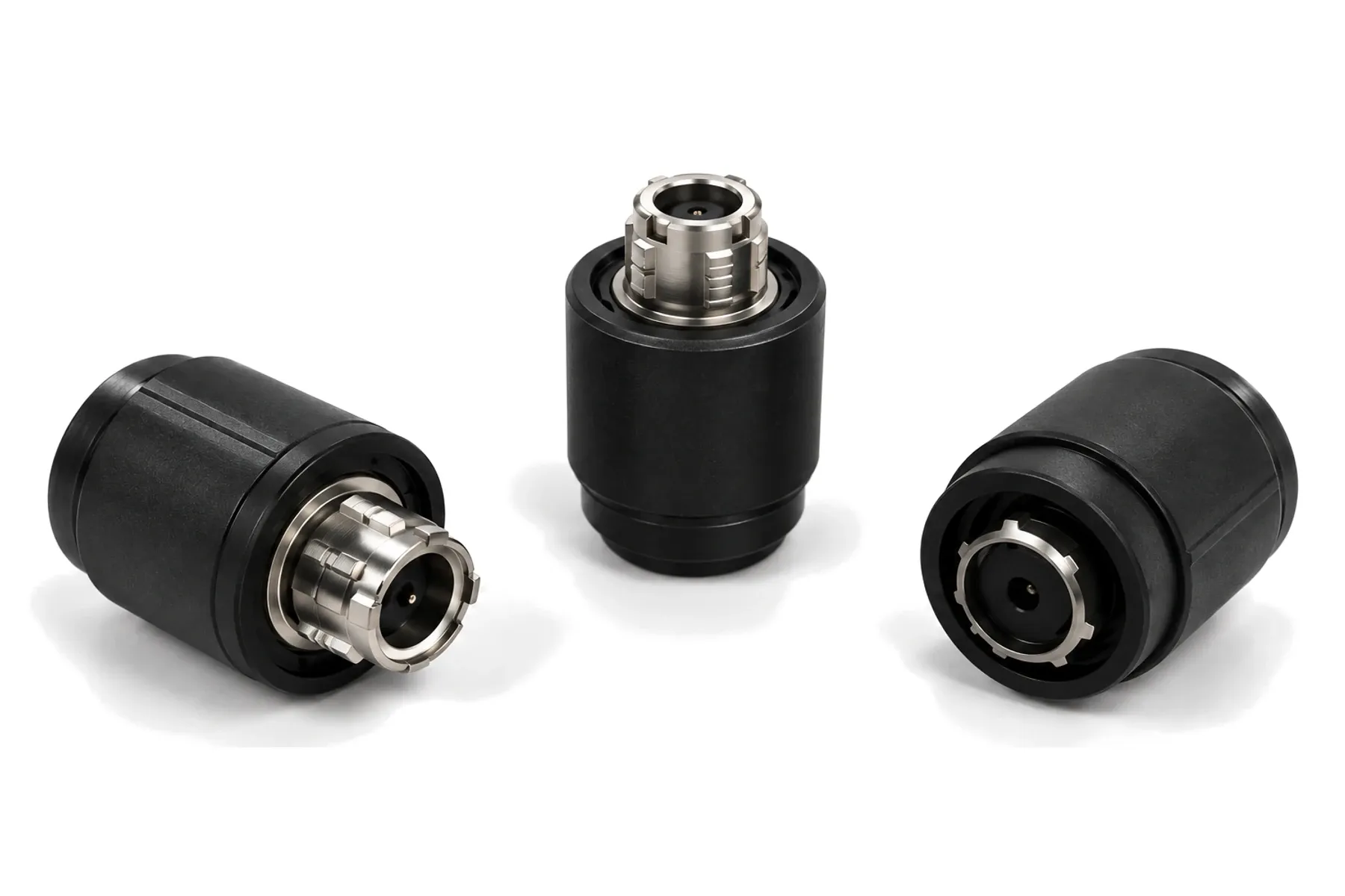 J599HR plugs with black composite coupling nuts