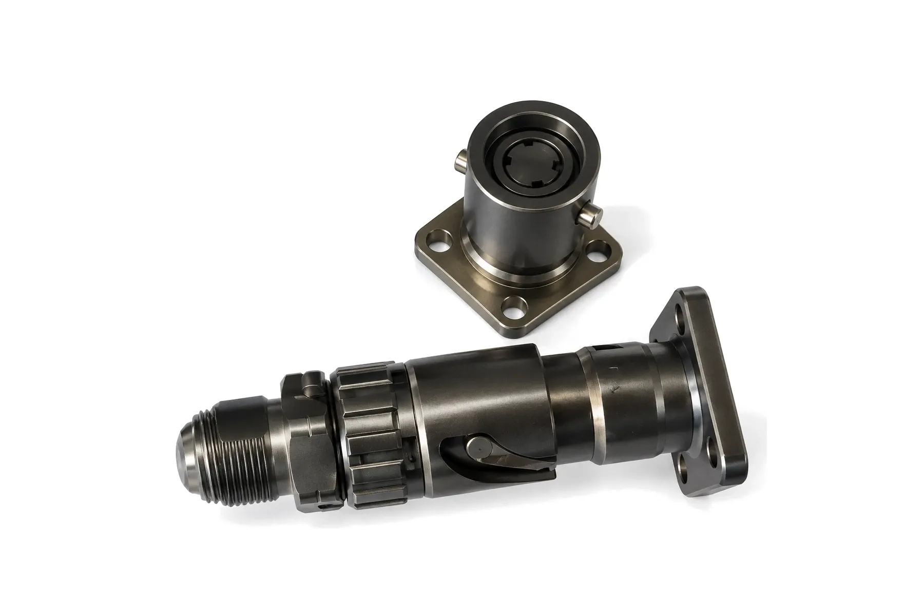 LTK-T liquid-cooling quick connector plug and square-flange receptacle