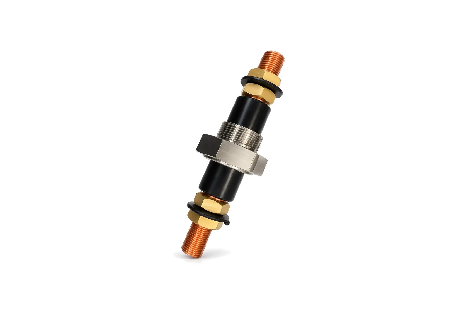 O-ring sealed high-current feedthrough stud
