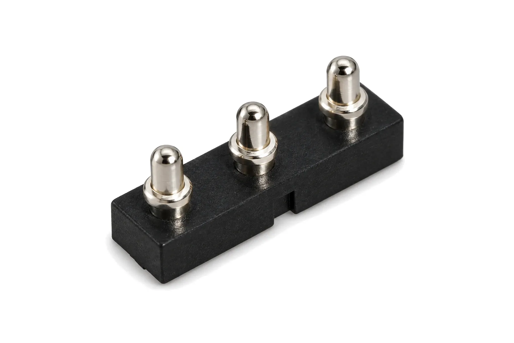 POGO spring-pin connector with three spring pins