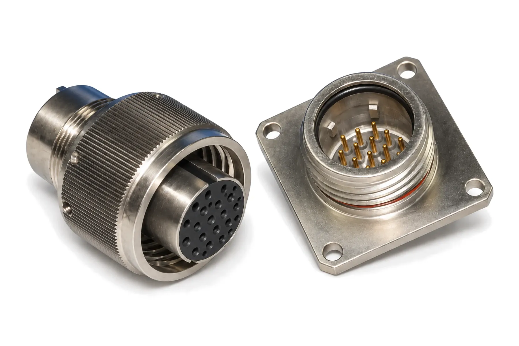 SHX10 stainless-steel watertight plug and glass-sealed receptacle
