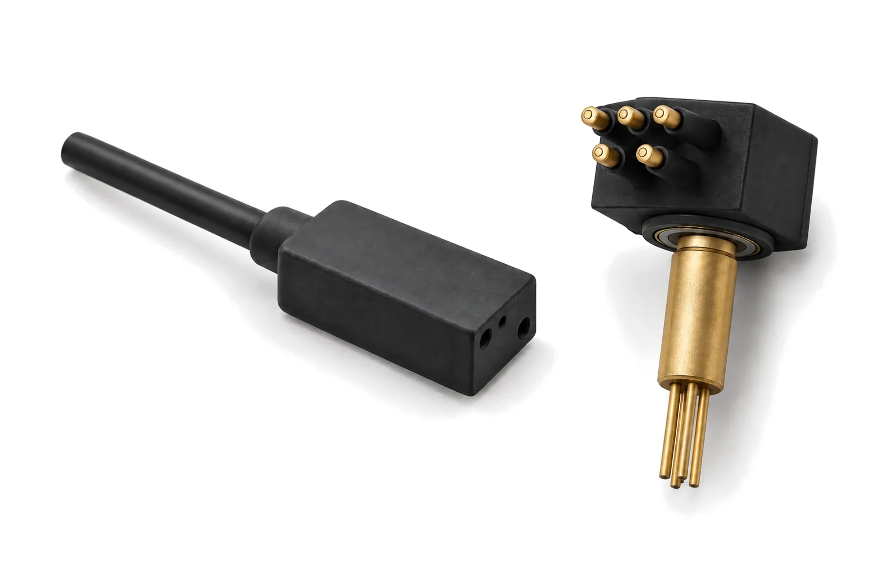 SHX30 rectangular rubber-molded underwater connector with cable