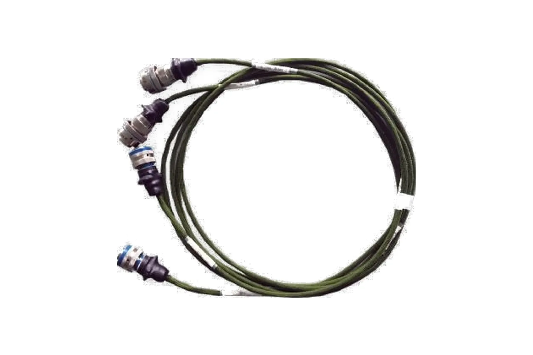 Lightweight test and measurement harness with circular connectors