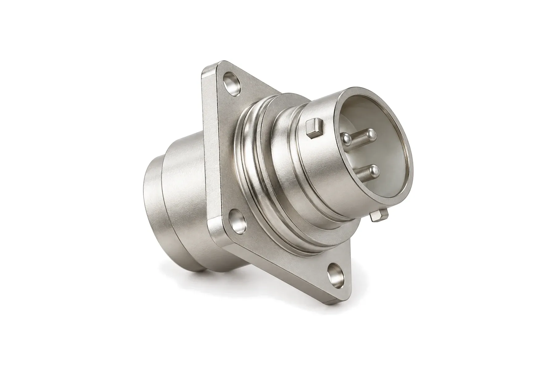 XY1 push-in miniature square-flange receptacle