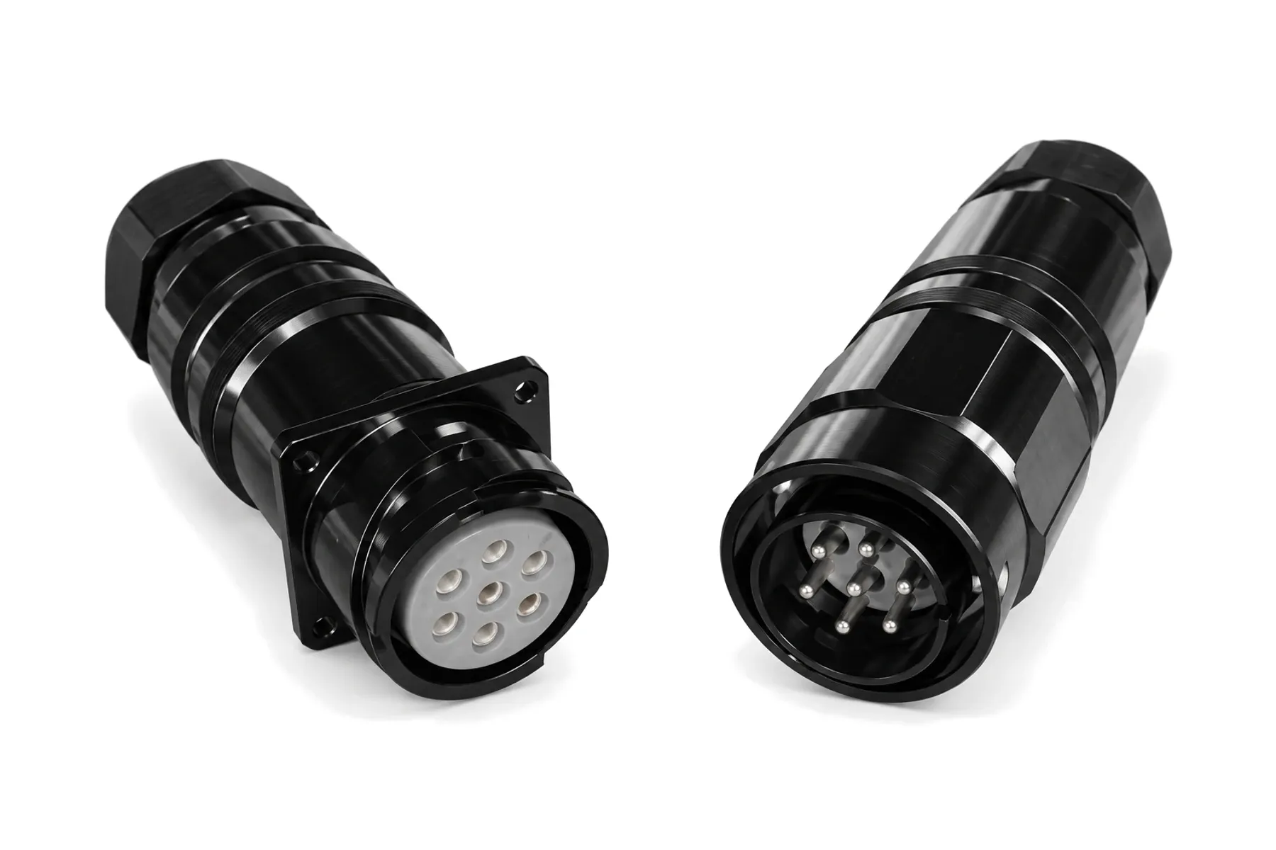 YSC 5015-type plug and square-flange receptacle